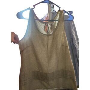 Gap Tan and White print tank. M